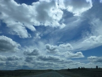 The landscape between Roundup and Billings shows why Montana is Big Sky Country.