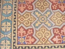 Painted floor in Cathedral of St. Peter and St. Paul in Đakovo Croatia