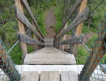 Kootenai Falls Swinging Bridge