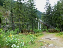 Kootenai Falls Swinging Bridge