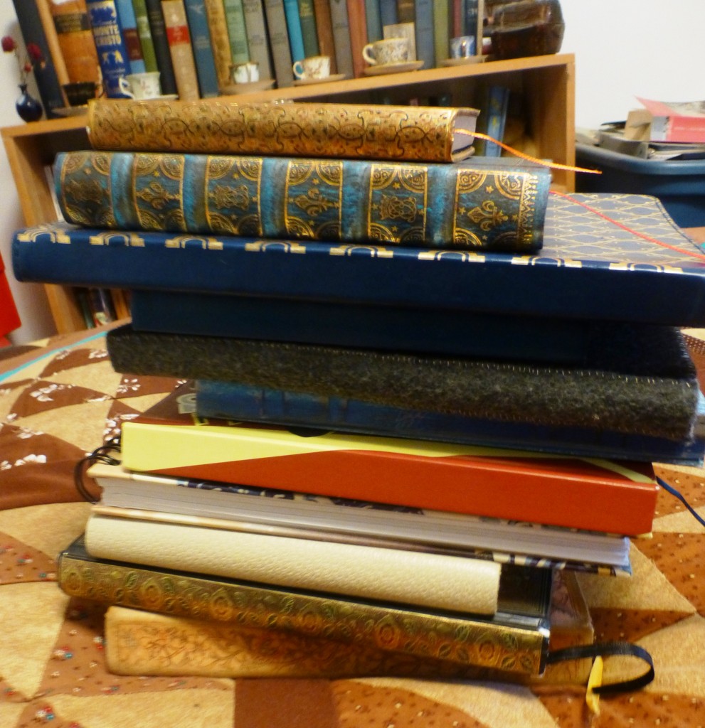 All of my journals from July 2013 until November 2015.
